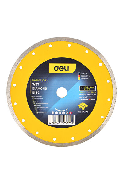 Deli δίσκος κοπής διαμαντέ DH-SQP230-E3, δομικών υλικών, 230mm, 6650rpm, wet