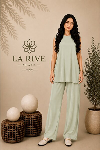 La Rive La Rive Soft Abaya Clothing Set - Sage Green