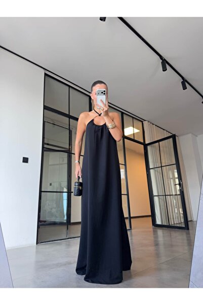 BB Bensu Buyruk Ring-Detail Dress Black