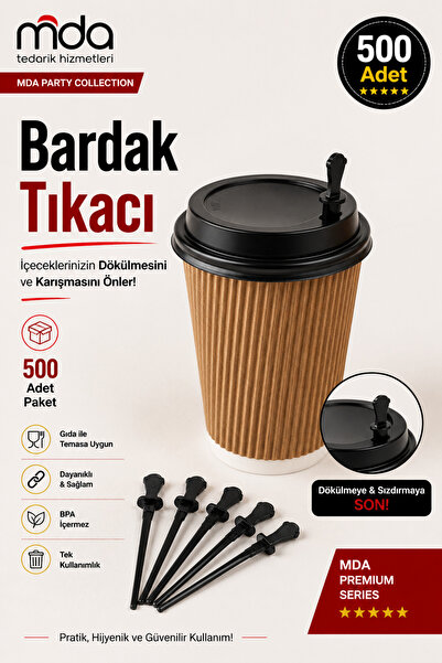 SMARTPACK Bardak Tıkacı Kahve Karıştırıcı 500 adet