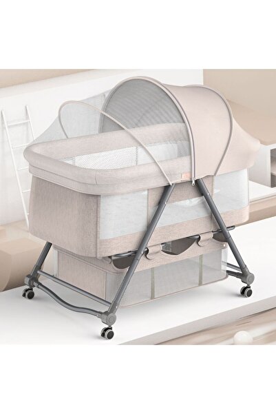 Vivendo Patut bebelusi multifunctional – Portabil, Pliabil, cu Roti, cu Salte...
