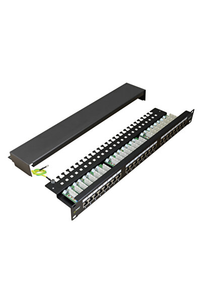 Pulsar Πάνελ διανομής RP-F24V6, 19 "/1U, 24 θυρών, FTP Cat 6