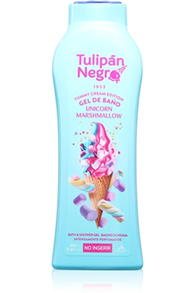 Tulipan Negro Gel de duș, Unicorn Marshmallow, 650 ml