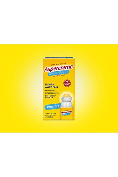 Aspercreme Odor Free Max Strength Liquid Roll-On 2.5 oz