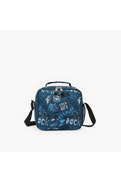 ST Right St.Right Graffiti Print Lunch Bag for Boys 8-13 Years with Adjustabl...