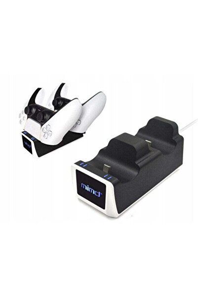 Vivendo Statia de incarcare Dual Usb Playstand pentru PlayStation 5 PS5, Negru