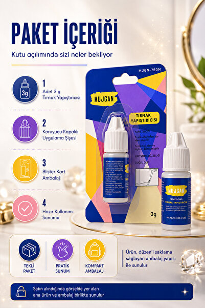 MUJGAN Takma Tırnak Yapıştırıcısı