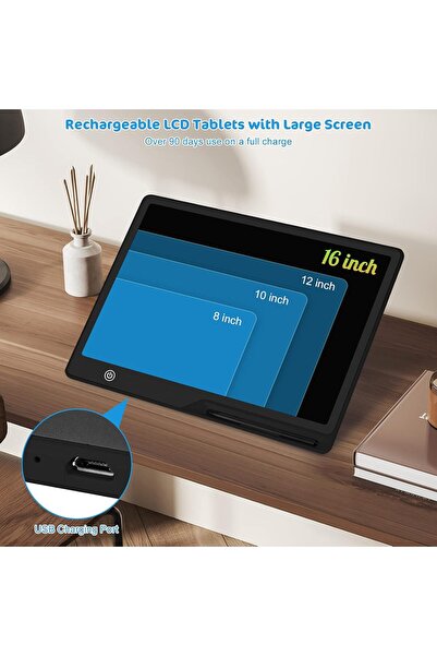 Baby Planet LCD Writing Tablet, 20-inch Rechargeable Color Screen, Educationa...