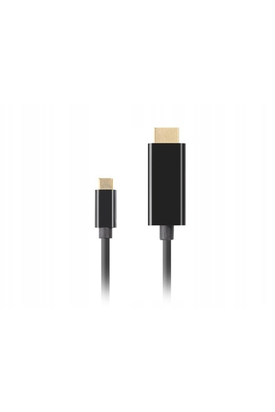 Lanberg Cablu USB TYPE-C / HDMI 2.0 4K@60HZ 0.5M Negru