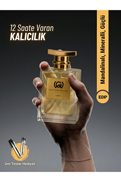 Giovanni William Lush Erkek Parfüm Yazlık Edp | Mineral, Safran, Süet, Akigal...