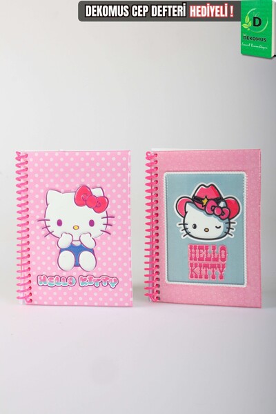 Hello Kitty Blocnotes A6 cu design special licențiat x Dekomus, fără linii, 8...