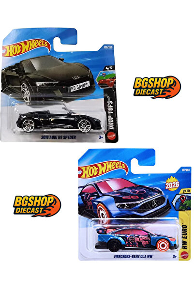 HOT WHEELS Mercedes-Benz CLA HW - 2019 Audi R8 Spyder