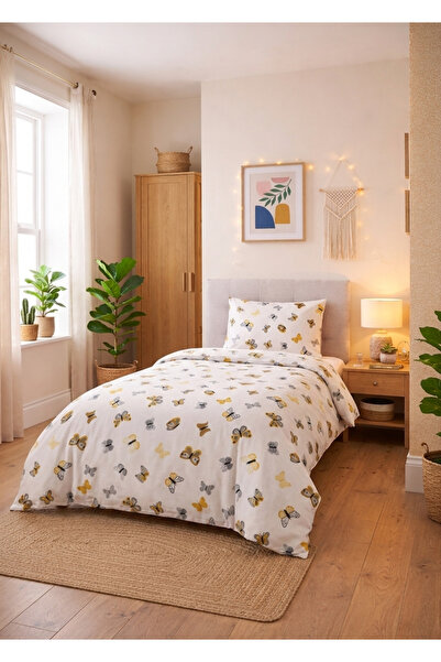 MED HOME Fermuarlı Nevresim Seti – 160x220 cm (Tek Kişilik) |Nevresim Ve Yast...