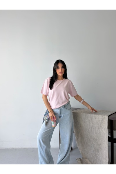 erki triko Premium Viscose Crew Neck Άνετη Εφαρμογή Κοντομάνικη Ελαστική Καλο...
