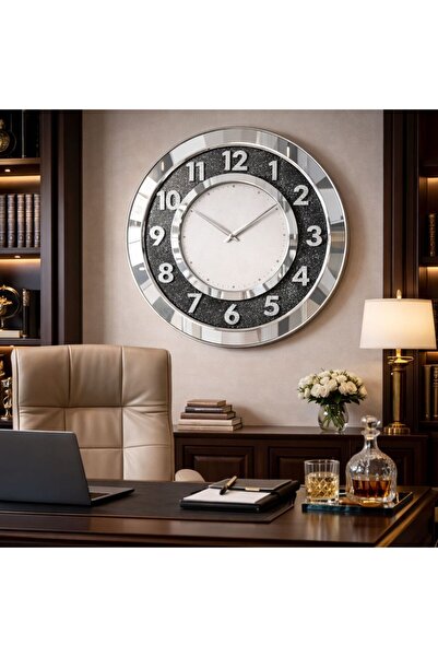 Vivendo Ceas de perete mare, 50 cm, premium, design elegant, stil modern