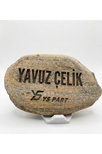 Doğa Granit Taş Masa İsimliği & Dekoratif Ofis Süsü