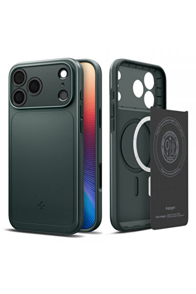 Spigen MagSafe калъф за Apple iPhone 17 Pro Max, Spigen, Тънък, Зелен ACS10275