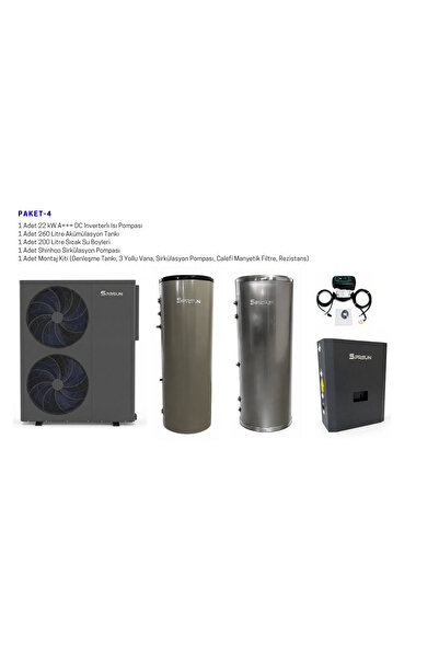 SPRSUN 22 Kw A+++ R32 Dc Inverterlı Isı Pompası Kurulum Paketi-4