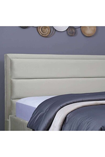 PAN HOME TROJAN HEADBOARD VELVET WHITE L-180 : H-125 CM