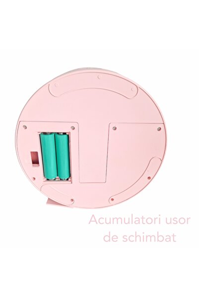 Naimeed Company Ventilator, cu baterie, Naimeed D5838, USB, Roz, 195x862x195mm