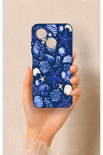 Vip Case Tecno Spark Go1 Uyumlu Deniz Kabuğu Desenli Silikon Kılıf
