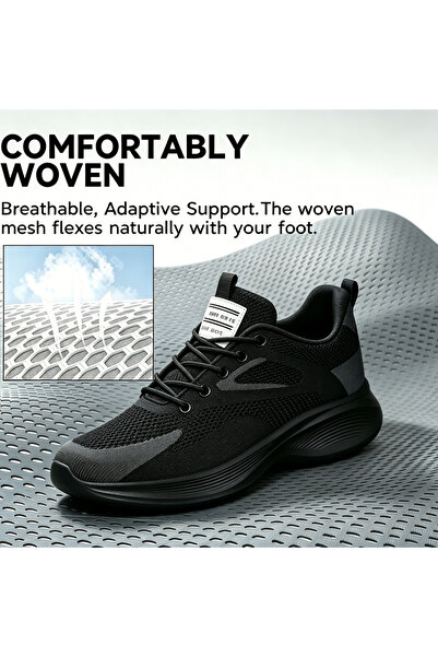 SOSENFER Breathable, fashionable, soft-soled, lightweight jogging sports shoe...