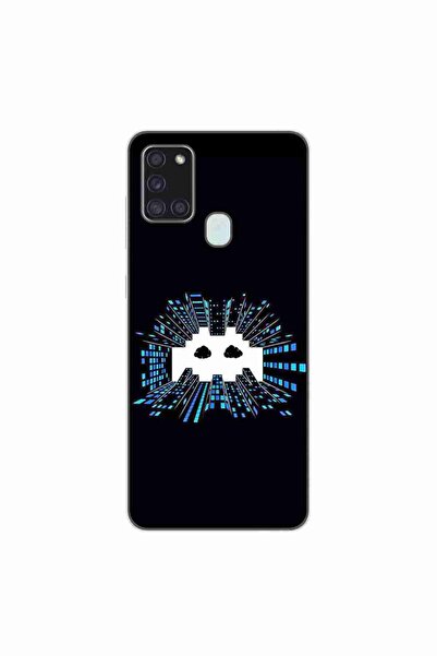 OEM Husa compatibila cu Samsung Galaxy A21s Silicon Gel Tpu Model Sky Invaders