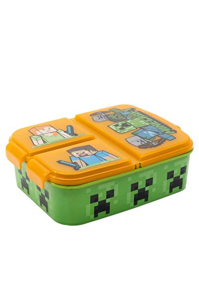Stor Caserola pentru pranz cu 3 compartimente, Minecraft