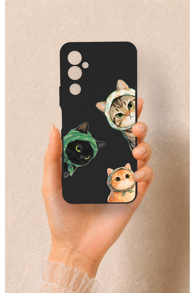 Vip Case Tecno Pova Neo 2 Uyumlu Kedi Ekibi Desenli Silikon Kılıf