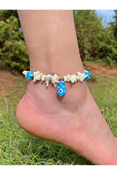 Beykan handmade Kök Mercan Series Anklet