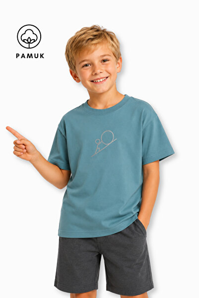 difa kids Tricou pentru băieți, cu mânecă scurtă, cu imprimeu cu biciclete, c...
