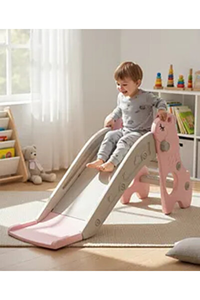 Fab N Funky Llama Theme Indoor Slide for Kids, Compact Toddler Play Equipment...