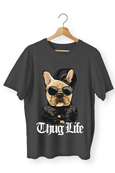 iLovePrints Μπλούζα Animal Σκύλος Thug Life