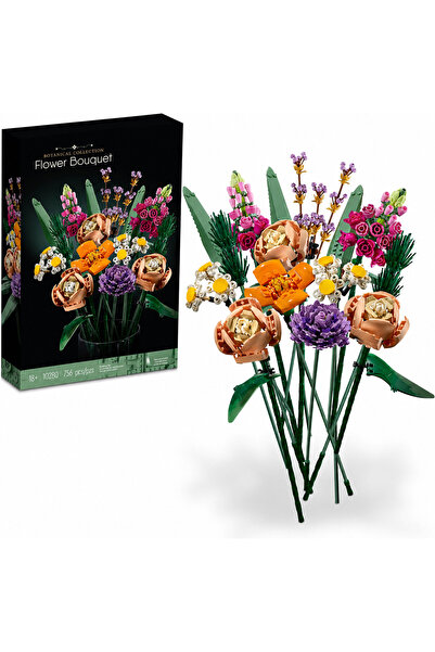 Buldug Botanicals Çiçek Buketi Lego- Yetişkinler için Yapay Çiçek Modeli Yapı...