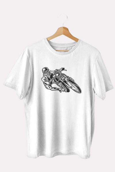 iLovePrints Μπλούζα Μοτοσικλέτας Moto Racer