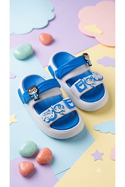 ARMÜZ Children's Sandals Slippers - Cros Kıros Non-Slip Sole, Cute Characters...