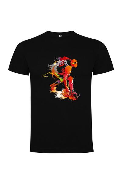 iLovePrints Skateboard Dribble Art Tshirt