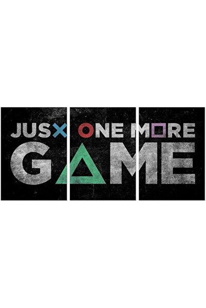 ESSESORIES Gamer Gaming Just One More Game Gaming Poster Wall Art Room Decor ...
