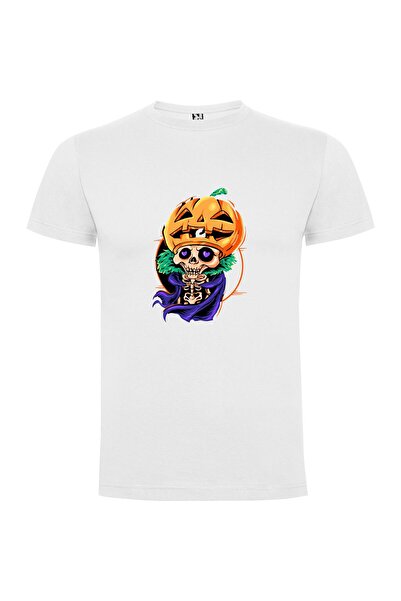 iLovePrints Pumpkin Skeleton King Tshirt