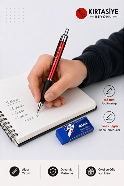 Kids Like Metal Case Model 0.7 Versatile Pen - Exam Eraser Gift Included!