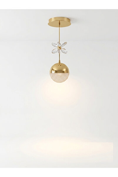 Lzy Avize Store Royal Petal 3 Renk Ledli Gold Avize - Modern Koridor, Yemek O...