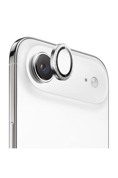 BLUEO Γνήσιο Γυαλί Φακού με Μεταλλικό Πλαίσιο - iPhone 17 Air - Ασημί Διαμάντι