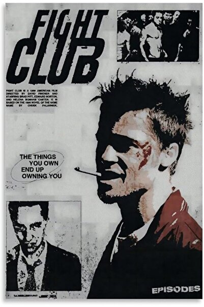 ESSESORIES Verimp Fight Club Movie Gym Poster Wall Art Room Decor Self Adhesive