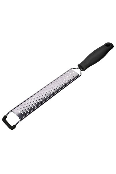 Z Store Răzătoare de bucătărie din metal cu mâner din plastic negru, 33,5 cm