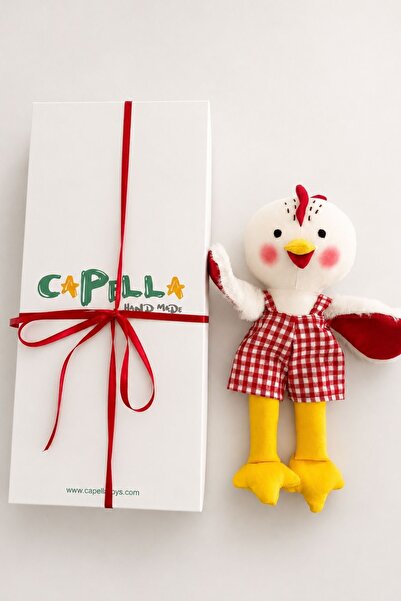 CAPELLA TOYS Civciv Uyku Arkadaşı Oyuncak Pamuklu Hediye Kutulu El Yapımı Bez...