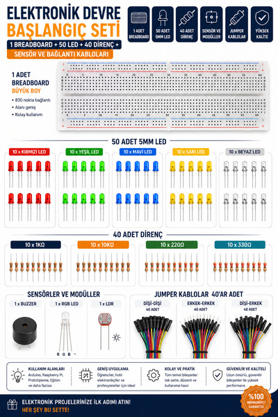 kahrix elektronik Arduino yardımcı kit ful