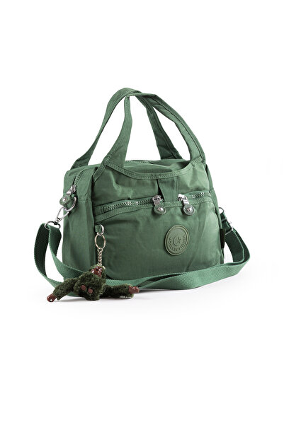 İMAKS Crinkle Waterproof Lightweight Fabric Women's Multi-Compartment Crossbo...