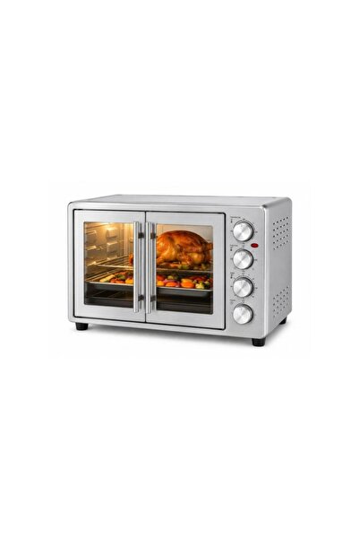 Tradeo 55L Large Capacity Electric Oven with Double Glass Doors, Interior Lig...