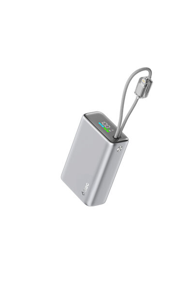 Ttec ReCharger Pro Max TFT 20.000mAh PD 45W USB-C ve Lightning Dahili Kablolu...