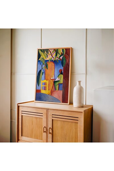 Pegziz Pictură cu cafea turcească de August Macke |   Decor de perete înrămat...